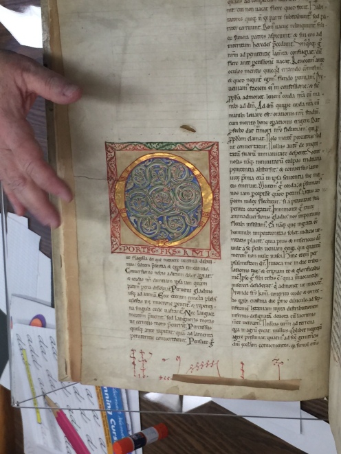 A medieval manuscript prayerbook owned by Pequot Library